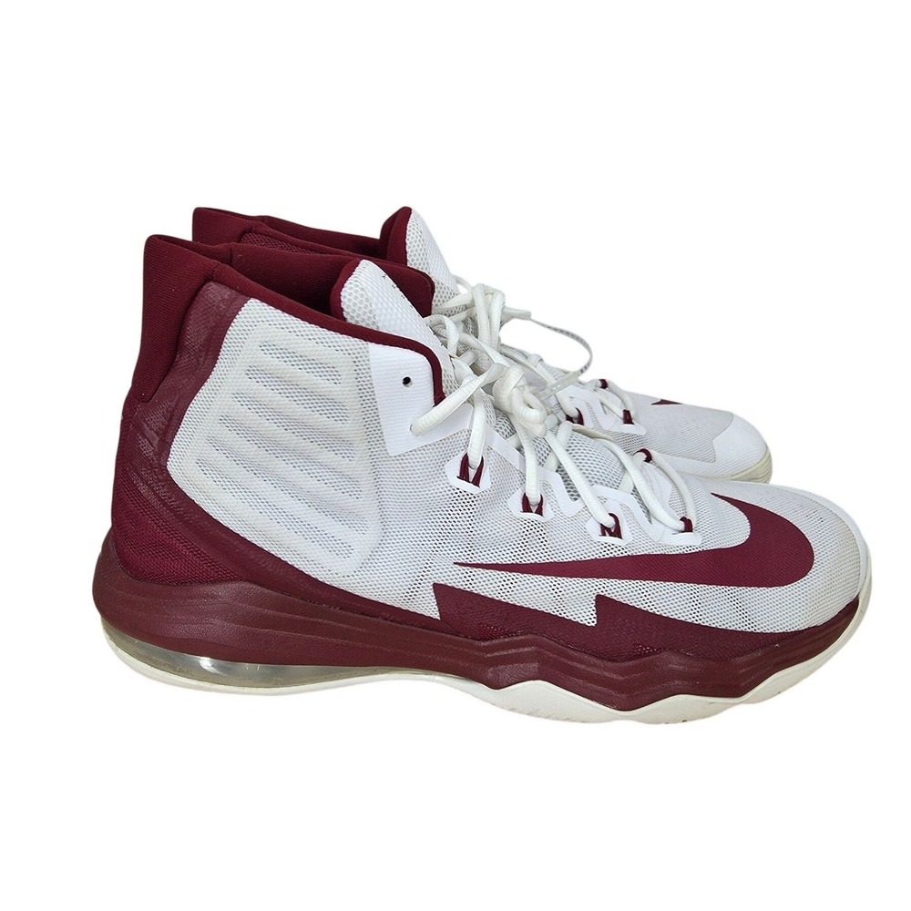 Nike Air Max Audacity 2016 Basketball Shoes Mens 16.5 White Red Sneakerhead